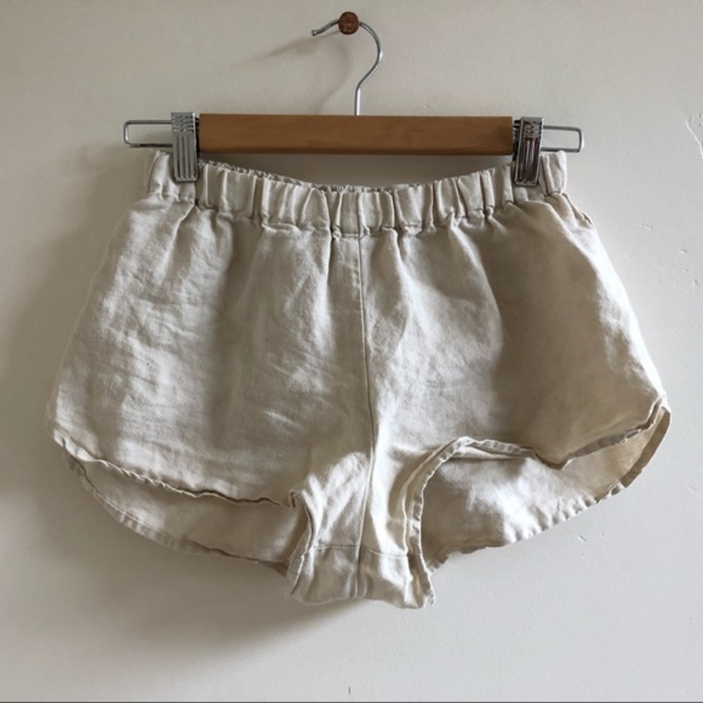 MATE the Label Cream Linen Shorts - Picture 2 of 5